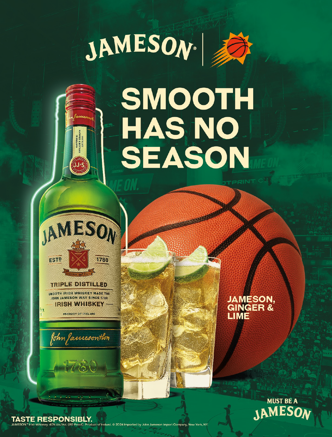 Poster with game schedule