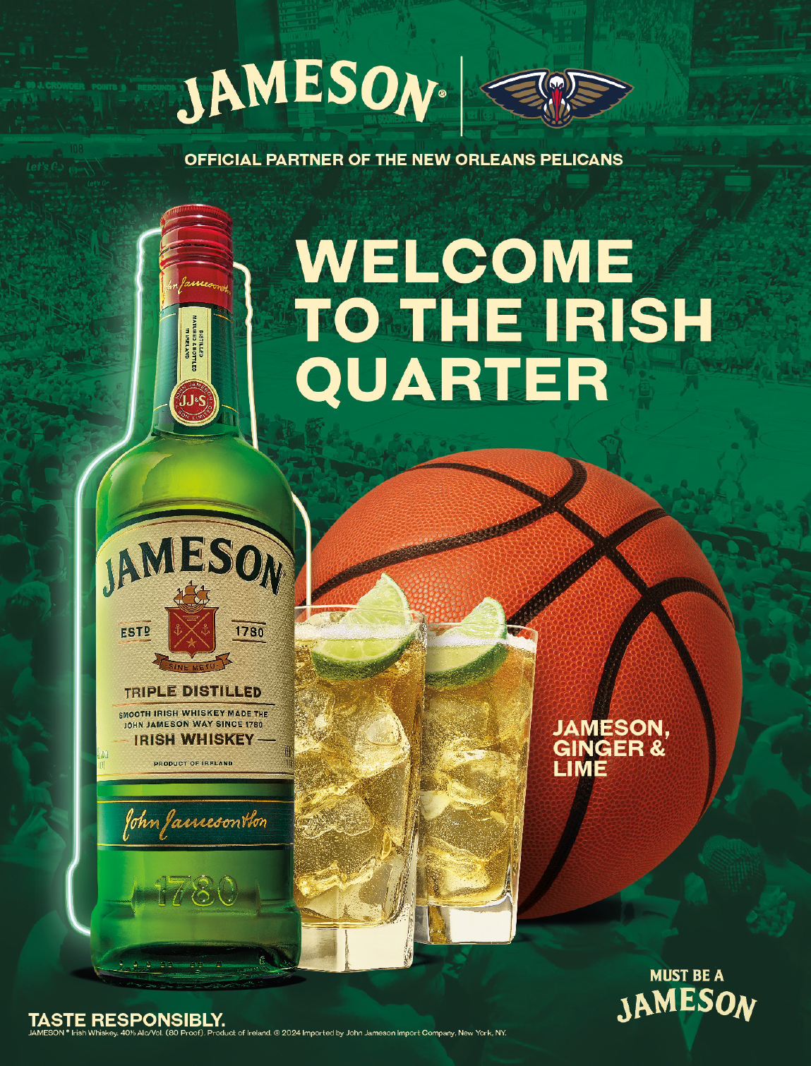 Poster with game schedule