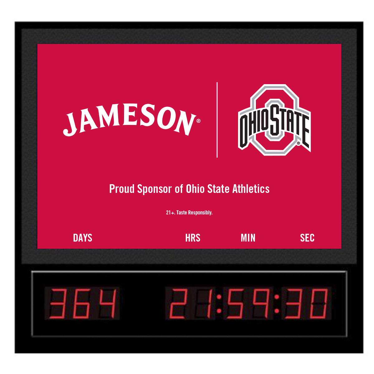 Flip Cover Countdown Timer with Changeable Inserts