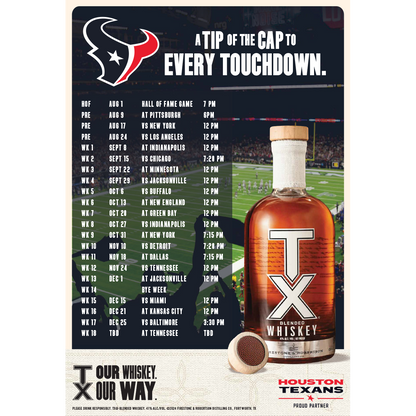 Poster with game schedule